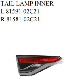 [AES11-CRL20-002IRX] PILOTO TRASERO DERECHA INTERIOR TOYOTA COROLLA 2020 OE:81581-02C21