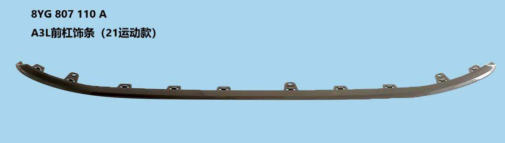 A3 21 front bumper spoiler/Normal/Primed  8Y0 807 110 GRU / 8Y0807110GRU