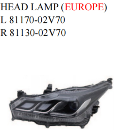[AES11-CRL20-001L6] [AES11-CRL20-001L6] Faro delantero izquierdo Toyota Corolla 2020 OEM: 81170-02V70