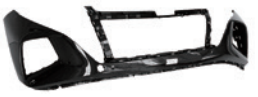 [86511-N7000] FRONT BUMPER UPPER - BASIC