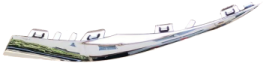 [AES23-C19-018R] Front bumper chrome R